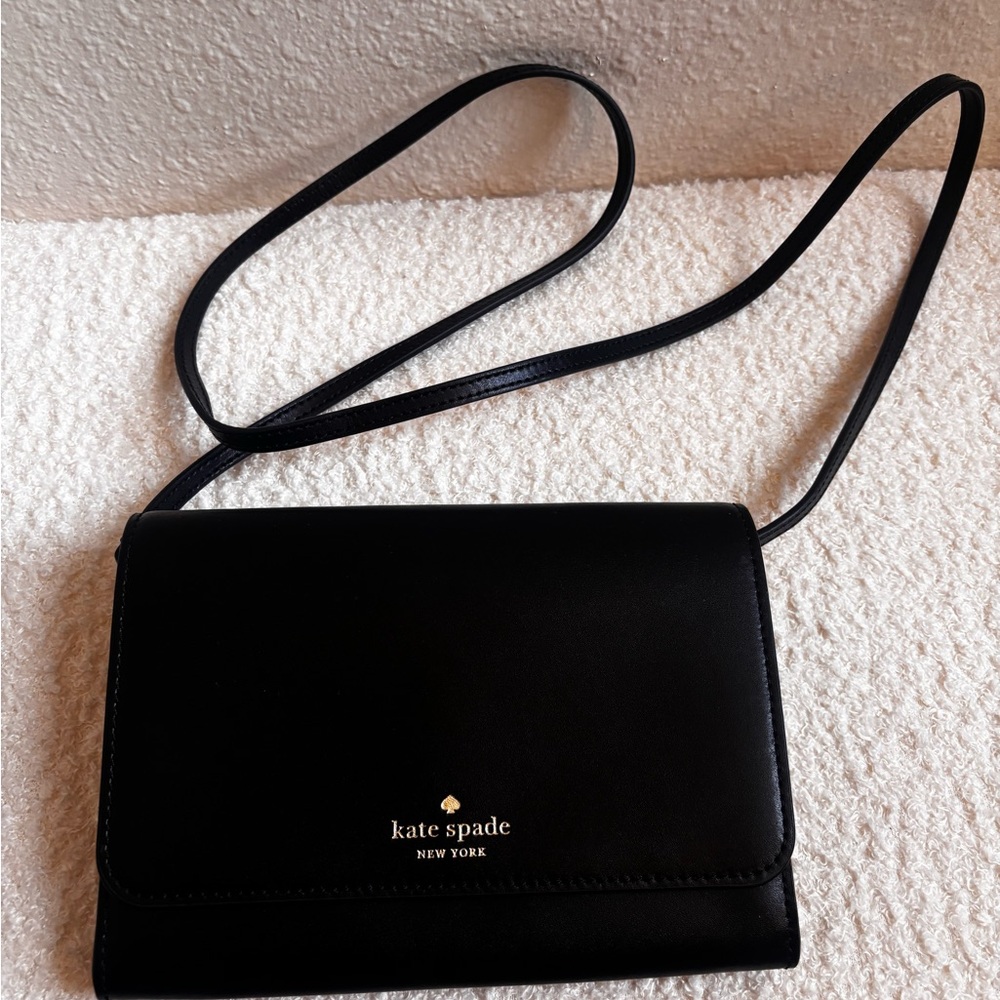 Kate Spade Sleek Black Crossbody Bag